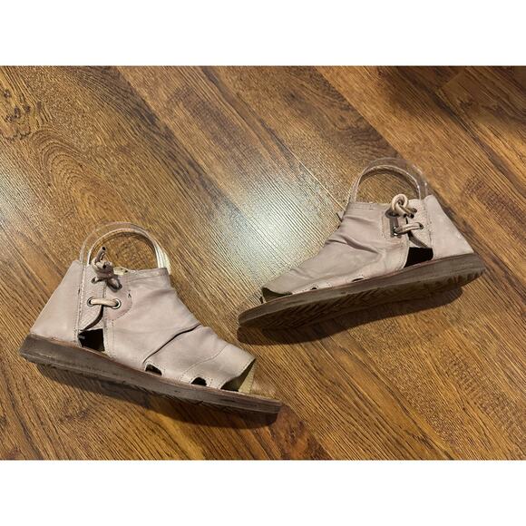 Miz Mooz Women's Fuller Open Toe Leather Sandals – Beige – Size 37 Street Style - Picture 2 of 10